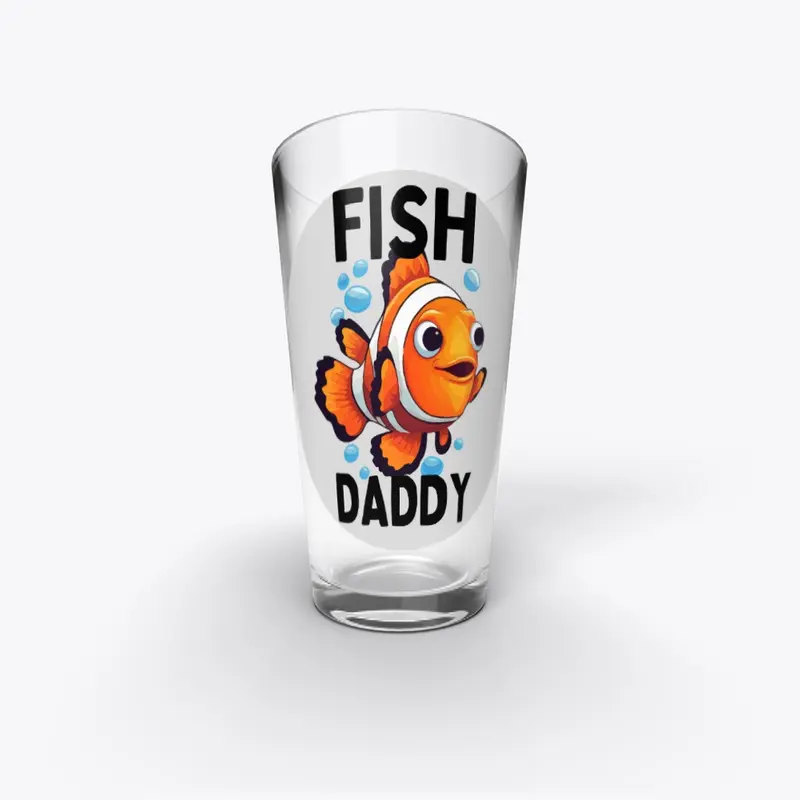 Funny Fish Daddy Logo Design