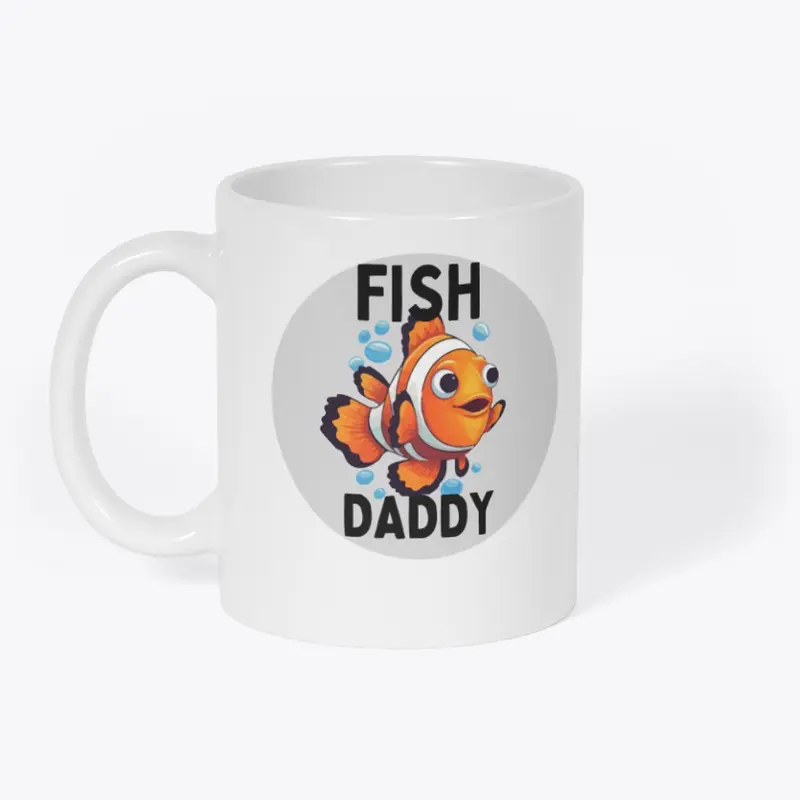 Funny Fish Daddy Logo Design