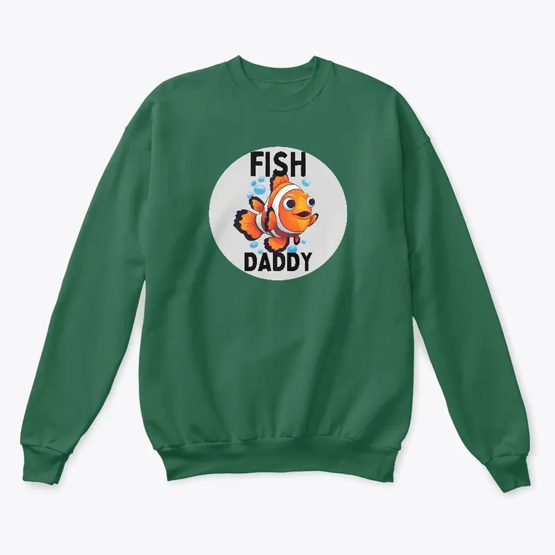 Funny Fish Daddy Logo Design