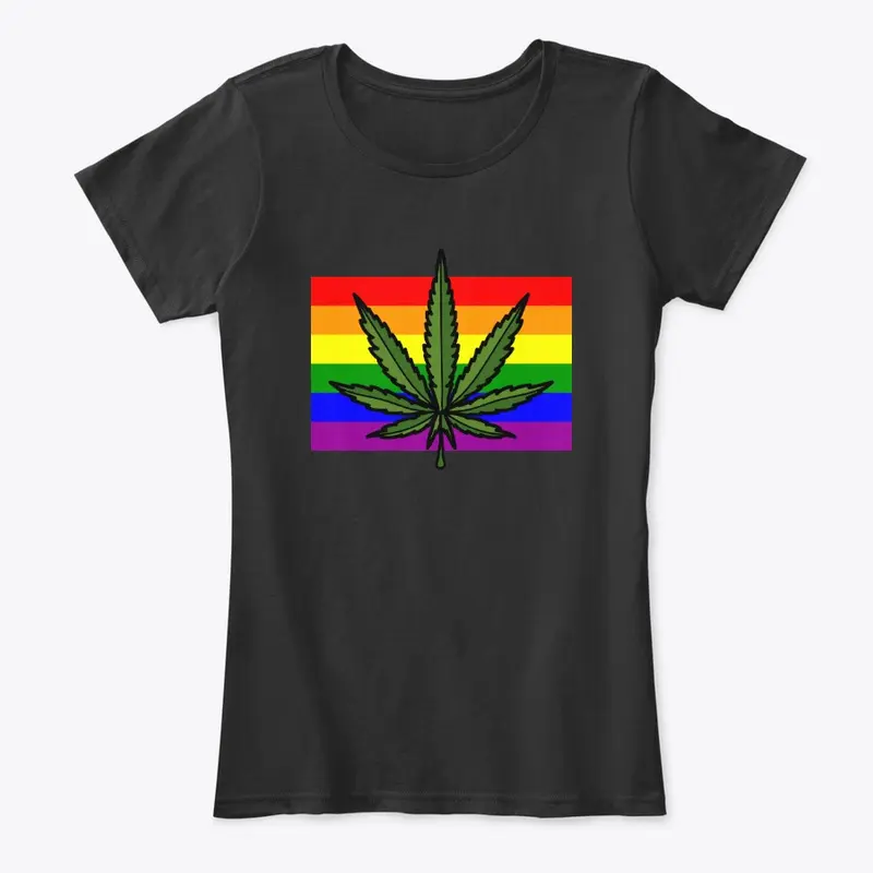 Cannabis Leaf and Pride Rainbow